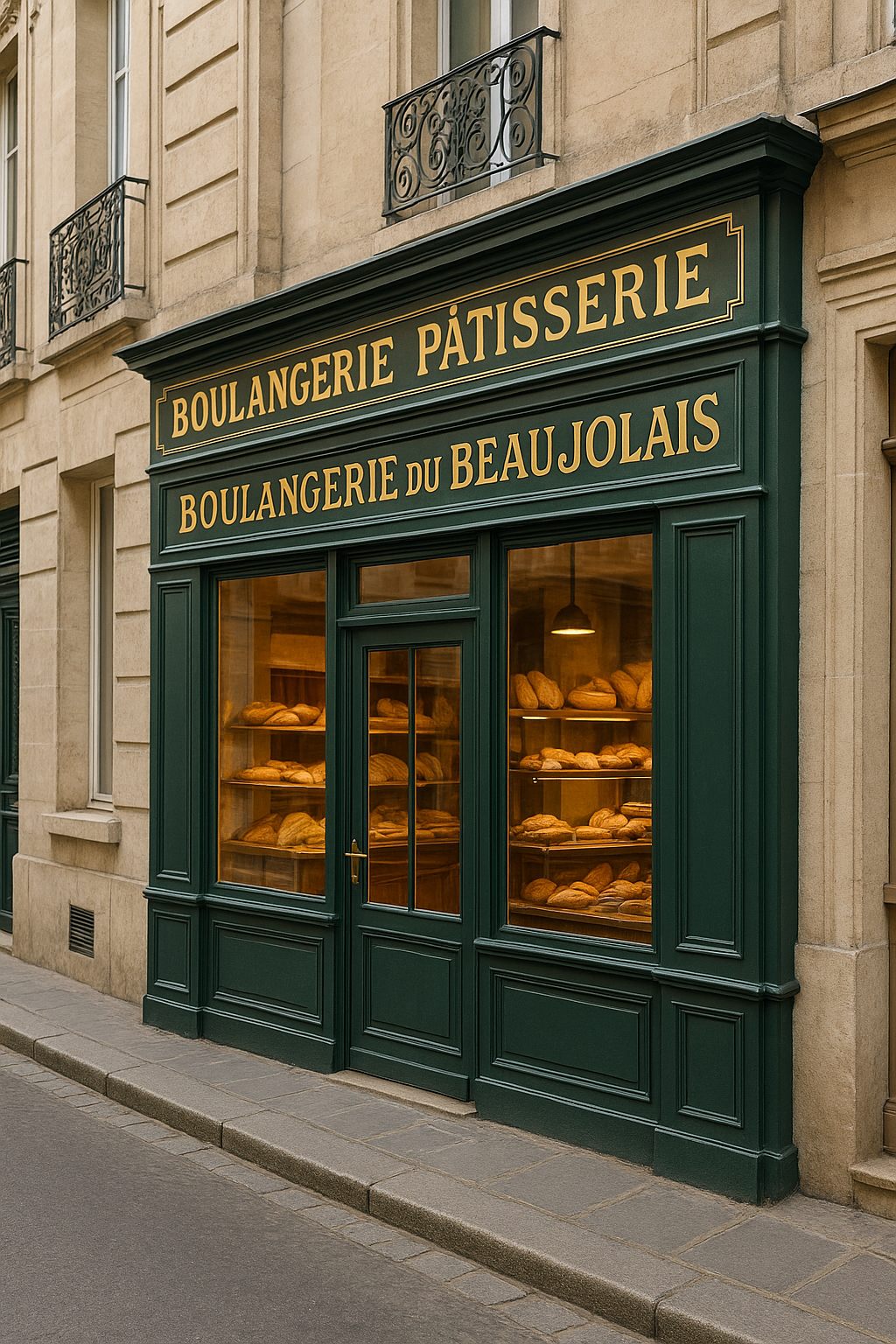 Façade de la boulangerie